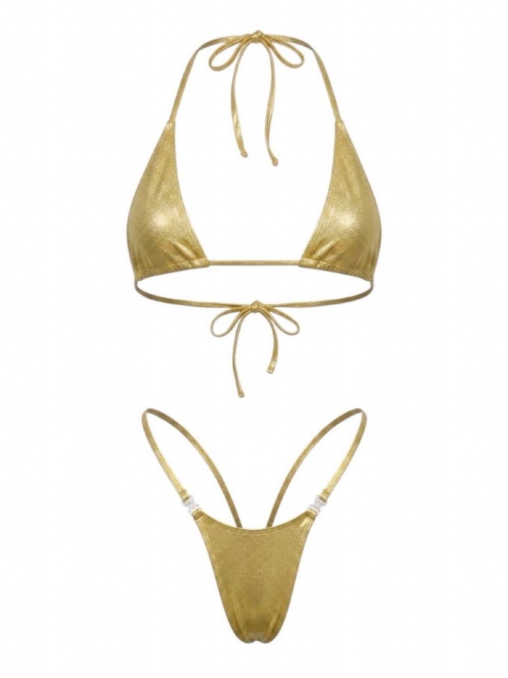 Holographic Gold Breakaway Stripper Microkini
